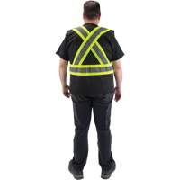 Veste d'arpenteur conforme aux normes de la CSA, Noir, Moyen, Polyester Sidevic Inc.