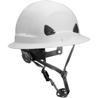 Casque Fibre Metal de style escalade avec bordure compl&egrave;te, R&eacute;pond aux normes CSA type 2, Suspension Rochet, Non ventil&eacute; Sidevic Inc.