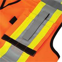 6680 Veste d'arpenteur antimicrobienne haute visibilit&eacute; avec dos en maille, Orange haute visibilit&eacute;, Petit, Polyester Sidevic Inc.