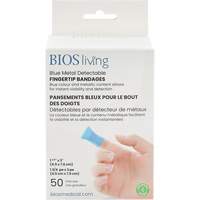 Bandages bleus, Bout de doigt, 3", Tissu d&eacute;tectable, St&eacute;rile Sidevic Inc.