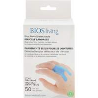 Bandages bleus, Jointures, 3", Tissu d&eacute;tectable, St&eacute;rile Sidevic Inc.