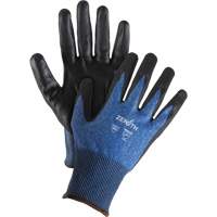 Gants l&eacute;gers et haute dext&eacute;rit&eacute; r&eacute;sistants &agrave; la coupe, Taille 10, Calibre 18, Rev&ecirc;tement Mousse de nitrile, Enveloppe en Acier inoxydable/PEHP/Tungst&egrave;ne, ASTM ANSI niveau A9 Sidevic Inc.