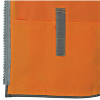 Veste de s&eacute;curit&eacute; pour arpenteur Pioneer avec fermeture &agrave; glissi&egrave;re et dos en maille, Orange haute visibilit&eacute;, Petit, Polyester Sidevic Inc.