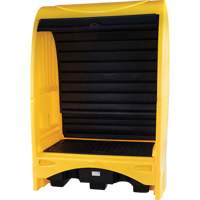 2-Drum Hard Cover Spill Pallet, 43.11" L x 61.61" W x 83.07" H, 1433 lbs. Load Capacity Sidevic Inc.