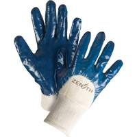 Gants &agrave; doublure interlock de poids moyen, 9/Grand, R&ecirc;vetement Nitrile, Enveloppe en Coton Sidevic Inc.