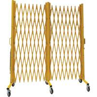 Barri&egrave;re extensible, 84" h x 20' lo, Jaune Sidevic Inc.