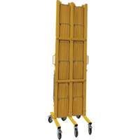 Barri&egrave;re extensible, 84" h x 20' lo, Jaune Sidevic Inc.