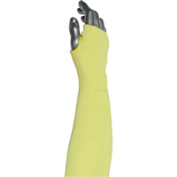 Kut Gard&reg; 2-Ply Cut-Resistant Sleeve with Thumb Hole, Aramid/ATA&reg;, 10", ASTM ANSI Level A6, Yellow Sidevic Inc.