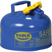 Bidon de s&eacute;curit&eacute; pour le k&eacute;ros&egrave;ne, Type I, Acier galvanis&eacute;, 2,5 gal. US, Bleu, Homologu&eacute; FM/List&eacute; UL/ULC Sidevic Inc.