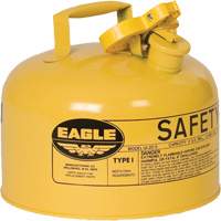 Bidon de s&eacute;curit&eacute; pour le diesel, Type I, Acier galvanis&eacute;, 2,5 gal. US, Jaune, Homologu&eacute; FM/List&eacute; UL/ULC Sidevic Inc.