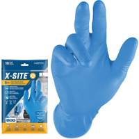 Grippaz Disposable Gloves, Small, Nitrile, 8-mil, Powder-Free, Blue Sidevic Inc.