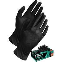 Deny&reg; Disposable Gloves, Small, Nitrile, 6-mil, Powder-Free, Black Sidevic Inc.