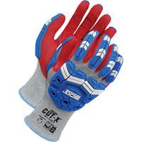 Cut-X&reg; Cut-Resistant Touchscreen Impact Gloves, 6, Foam Nitrile Palm, Elastic Cuff Sidevic Inc.
