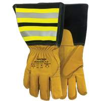 Powerline Water-Resistant Gloves, Leather, Medium Sidevic Inc.