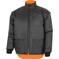 Parka de s&eacute;curit&eacute; d'hiver imperm&eacute;able 7-en-1 5056 Pioneer Yukon, Polyester, Noir/Orange haute visibilit&eacute;, T-petit Sidevic Inc.