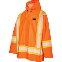 R804 Hurricane Rain Jacket, Small, High Visibility Orange Sidevic Inc.