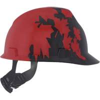 Casque sp&eacute;cialis&eacute; V-Gard, Suspension Rochet, Noir/Rouge Sidevic Inc.