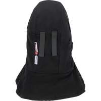 Doublure matelass&eacute;e ignifug&eacute;e Pioneer 765A pour casque de s&eacute;curit&eacute; avec un long cou et embout buccal amovible, Noir/Gris, Coton/FR-Tech/Modacrylique/Nylon Sidevic Inc.
