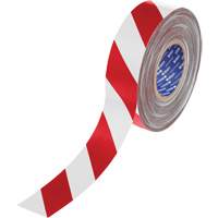 ToughStripe&reg; Max Floor Marking Tape, 2" x 100', Polyester, Red and White Sidevic Inc.