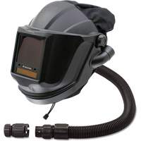 Masque respiratoire &agrave; adduction d'air et masque de soudage &agrave; visi&egrave;re relevable avec lentille ADF et valve de contr&ocirc;le MAXSHIELD, Universel, Pi&egrave;ce faciale Sidevic Inc.