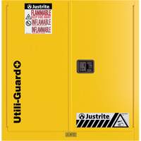 Utili-Guard+ Flammable Safety Cabinet, 30 gal., 1 Door, 43" W x 44" H x 22" D Sidevic Inc.