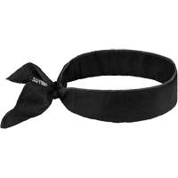 Chill-Its 6702 Cooling Headband with Embedded Polymers & Tie Closure, Black Sidevic Inc.