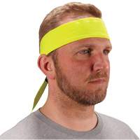 Chill-Its 6702 Cooling Headband with Embedded Polymers & Tie Closure, High Visibilty Lime-Yellow Sidevic Inc.