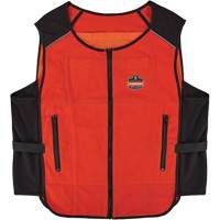 Veste de refroidissement &agrave; changement de phase l&eacute;g&egrave;re avec sachets de recharge Chill-Its 6260, Petit/Moyen, Orange Sidevic Inc.