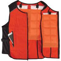 Veste de refroidissement &agrave; changement de phase l&eacute;g&egrave;re avec sachets de recharge Chill-Its 6260, Petit/Moyen, Orange Sidevic Inc.