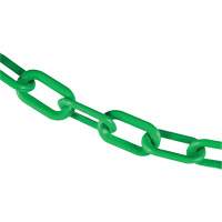 Chaîne de barri&egrave;re en plastique, Vert, Maillon de 2", 100' de long Sidevic Inc.