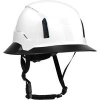 Bordure large compl&egrave;te &agrave; agrafe pour casque d'alpiniste RZRBack, blanc Sidevic Inc.