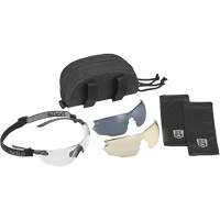Ensemble de lunettes de s&eacute;curit&eacute; Combat, Lentille Transparent/Fum&eacute;e/Cuivre, Antibu&eacute;e/Anti-&eacute;gratignures, ANSI Z87+ Sidevic Inc.