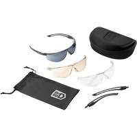 Ensemble de lunettes de s&eacute;curit&eacute; &agrave; protection balistique Gunfire 2.0, Lentille Transparent/Fum&eacute;e/Cuivre, Antibu&eacute;e/Anti-&eacute;gratignures, ANSI Z87+ Sidevic Inc.
