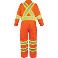 High-Visibility Unlined Coveralls, Small, High Visibility Orange Sidevic Inc.