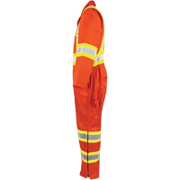 High-Visibility Unlined Coveralls, Small, High Visibility Orange Sidevic Inc.