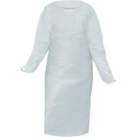 CoverMe Gown with Thumbholes, One Size, White, Polyethylene Sidevic Inc.