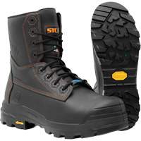 Metpro Flex Work Boots with Metguard, Leather, Size 4, Impermeable Sidevic Inc.