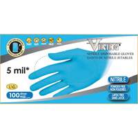 Gants jetables 34600, Petit, Nitrile, 5 mils, Sans poudre, Bleu Sidevic Inc.