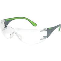 Adapt Lite Grey/Green Safety Glasses, Clear Lens, Anti-Fog/Anti-Scratch, ANSI Z87+/Meets/Exceeds CSA Z94.3 Sidevic Inc.