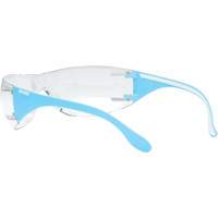 Adapt Lite Blue/White Safety Glasses, Clear Lens, Anti-Fog/Anti-Scratch, ANSI Z87+/Meets/Exceeds CSA Z94.3 Sidevic Inc.