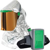 Respirateur &agrave; chaleur radiante Z-Link avec souffleur & montage &agrave; la ceinture, Respirateur &agrave; masque/Capuchon & visi&egrave;re, Pile Lithium-ion Sidevic Inc.