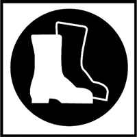 &eacute;tiquettes avec pictogramme Right to Know - Bottes, Vinyle, Feuille, 5/8" lo x 3/4" la Sidevic Inc.