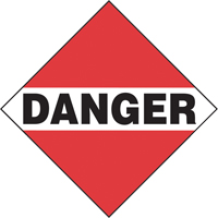 Plaque-&eacute;tiquette TMD danger chargement commun, Carton Sidevic Inc.