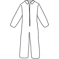 Pyrolon&reg; Plus 2 Disposable FR Coveralls, Small, Blue, FR Treated Fabric Sidevic Inc.