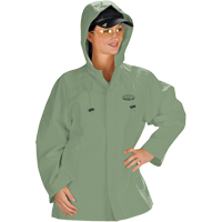 Hurricane Flame Retardant/Oil Resistant Rain Suits - Jacket, 4X-Large, Green Sidevic Inc.