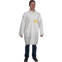 ProShield&reg; 60 Lab Coat, Microporous/Polypropylene, White, Medium Sidevic Inc.