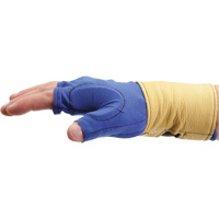 Fingerless Glove Liner with Wrist Restrainer, Size X-Small, Poly-Cotton Palm Sidevic Inc.