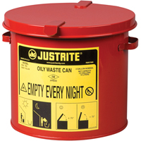 Contenants pour d&eacute;chets huileux, Homologu&eacute; FM/List&eacute; UL, 2 gal. US, Rouge Sidevic Inc.