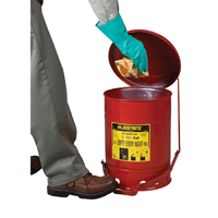 Contenants pour d&eacute;chets huileux, Homologu&eacute; FM/List&eacute; UL, 2 gal. US, Rouge Sidevic Inc.