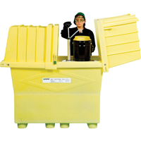 Poly-Safeypacks&reg; Plus Without Drain, 60.25" L x 34.5" W x 64" H, 1200 lbs. Load Capacity Sidevic Inc.